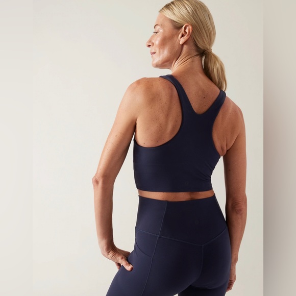 NWT Athleta Conscious Crop A-C | NAVY - Picture 4 of 8